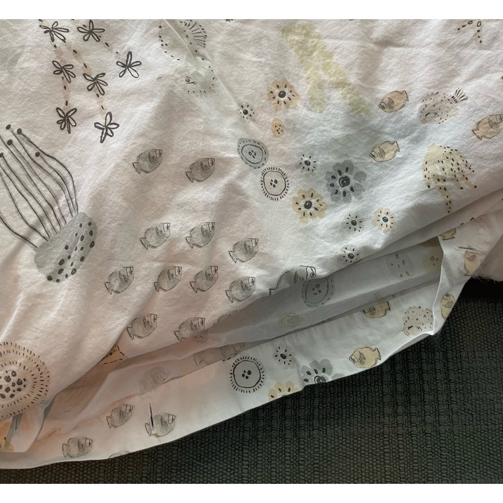 Organic-cotton Percale Duvet Cover - Picture 2 of 2